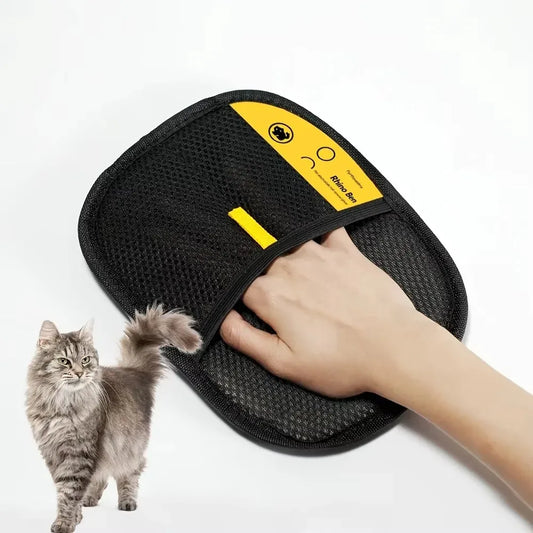 2-Piece Pet Hair Removal Gloves – Double-Sided Cat Brushes, Anti-Shedding Grooming Gloves, Hair Control Care Tools